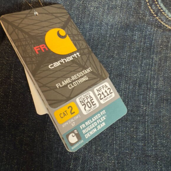 NWT-Flame-Resistant Rugged Flex® Slim Fit 5 Pocket Jean - Picture 5 of 7